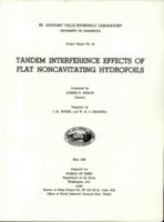 Tandem interference effects of flat non-cavitating hydrofoils