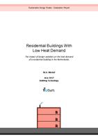 Residential buildings with low heat demand