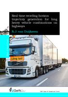 Real-time receding horizon trajectory generation for long heavy vehicle combinations on highways