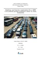 Pathway and barrier exploration for a 2060 CO2 neutral private transport sector in Java, Indonesia