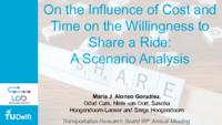 On the influence of cost and time on the willingness to share a ride: A scenario analysis (PPT)