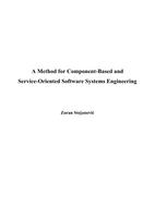 A Method for Component-Based and Service-Oriented Software Systems Engineering