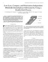 Low-loss, compact, and polarization independent PHASAR demultiplexer fabricated by using a double-etch process