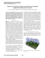 Linking water and energy objectives in lowland areas through the application of model predictive control