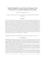 Spatial disparities in operator performance and attractiveness of ride-pooling in Amsterdam