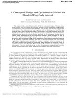 A Conceptual Design and Optimization Method for Blended-Wing-Body Aircraft