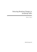 Detecting Breaking Changes in JavaScript APIs