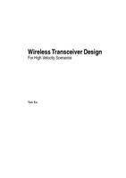 Wireless Transceiver Design for High Velocity Scenarios
