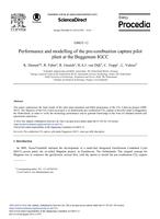 Performance and Modelling of the Pre-combustion Capture Pilot Plant at the Buggenum IGCC