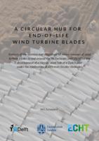 A circular hub for end-of-life wind turbine blades
