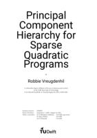 Principal Component hierarchy for sparse quadratic programs