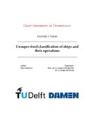 Unsupervised classification of ships and their operations