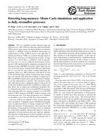 Detecting long-memory: Monte Carlo simulations and application to daily streamflow processes