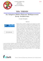 An Adaptive Defect-Tolerant Multiprocessor Array Architecture