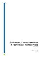 Preferences of potential residents for car-reduced neighbourhoods