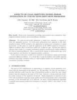 Aspects of goal-oriented model-error estimation in convection-diffusion problems