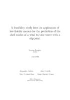 A feasibility study into the application of low-fidelity models for the prediction of the shell modes of a wind turbine tower with a slip joint
