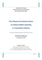 The influence of national culture on safety incident reporting in a hazardous industry