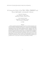 A Comparative Study of the TEA, XTEA, PRESENT and Simon lightweight cryptographic schemes