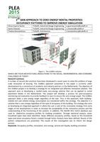  Occupancy patterns to improve energy simulation