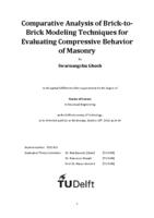 Comparative Analysis of Brick-to-Brick Modeling Techniques for Evaluating Compressive Behavior of Masonry 