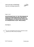 An introduction to the technique of singular perturbations applied to performance optimization problems in atmospheric flight mechanics