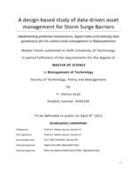 A design-based study of data-driven asset management for Storm Surge Barriers