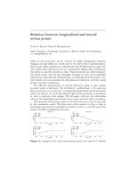 Relation between longitudinal and lateral action points (abstract)