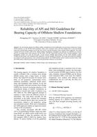 Reliability of API and ISO Guidelines for Bearing Capacity of Offshore Shallow Foundations