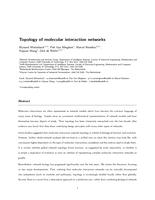 Topology of molecular interaction networks