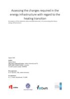 Assessing the changes required in the energy infrastructure with regard to the heating transition