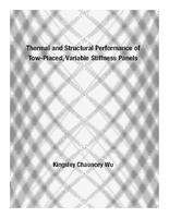 Thermal and structural performance of tow-placed, variable stiffness panels