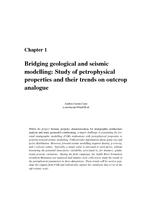Bridging geological and seismic modelling: Study of petrophysical properties and their trends on outcrop analogue