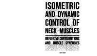 Isometric and Dynamic Control of Neck Muscles