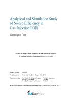 Analytical and Simulation Study of Sweep Efficiency in Gas-Injection EOR