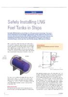 Safely installing LNG fuel tanks in ships