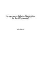 Autonomous Relative Navigation for Small Spacecraft