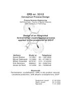 Design of an integrated fermentation-crystallization process applied to the production of DOIP