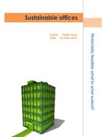 Sustainable offices: Financially feasible to what extent?