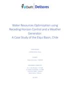 Water Resources Optimization using Receding Horizon Control and a Weather Generator: A Case Study of the Elqui Basin, Chile