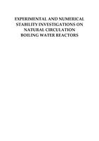 Experimental and numerical stability investigations on natural circulation boiling water reactors