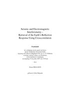 Seismic and electromagnetic interferometry: Retrieval of the earth's reflection response using crosscorrelation
