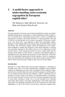 A multi-factor approach to understanding socio-economic segregation in European capital cities