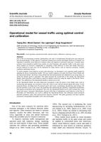 Operational model for vessel traffic using optimal control and calibration