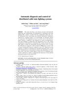 Automatic diagnosis and control of distributed solid state lighting systems