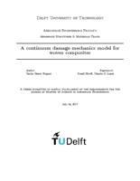 A continuum damage mechanics model for woven composites
