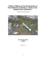 Effects of Mining on the Geochemistry of Fine Sediments in Streams; a Study in the Quesnel River Catchment
