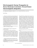 Electromagnetic energy propagation in power electronic converters: Toward future electromagnetic integration
