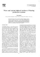 Wave and current induced motions of floating production systems