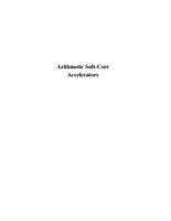 Arithmetic soft-core accelerators